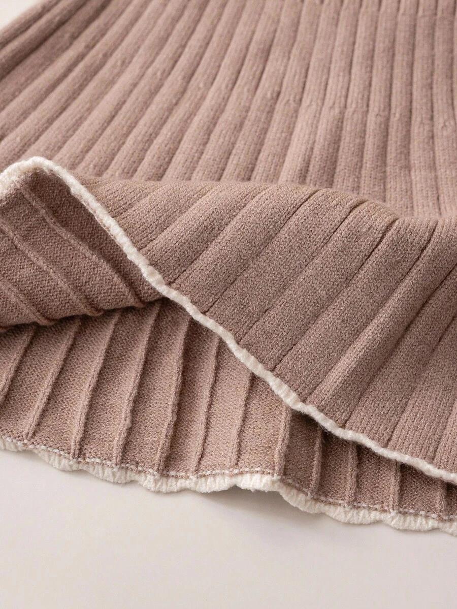 SPÓDNICZKA SWETER DZIANINOWY KOMPLERT