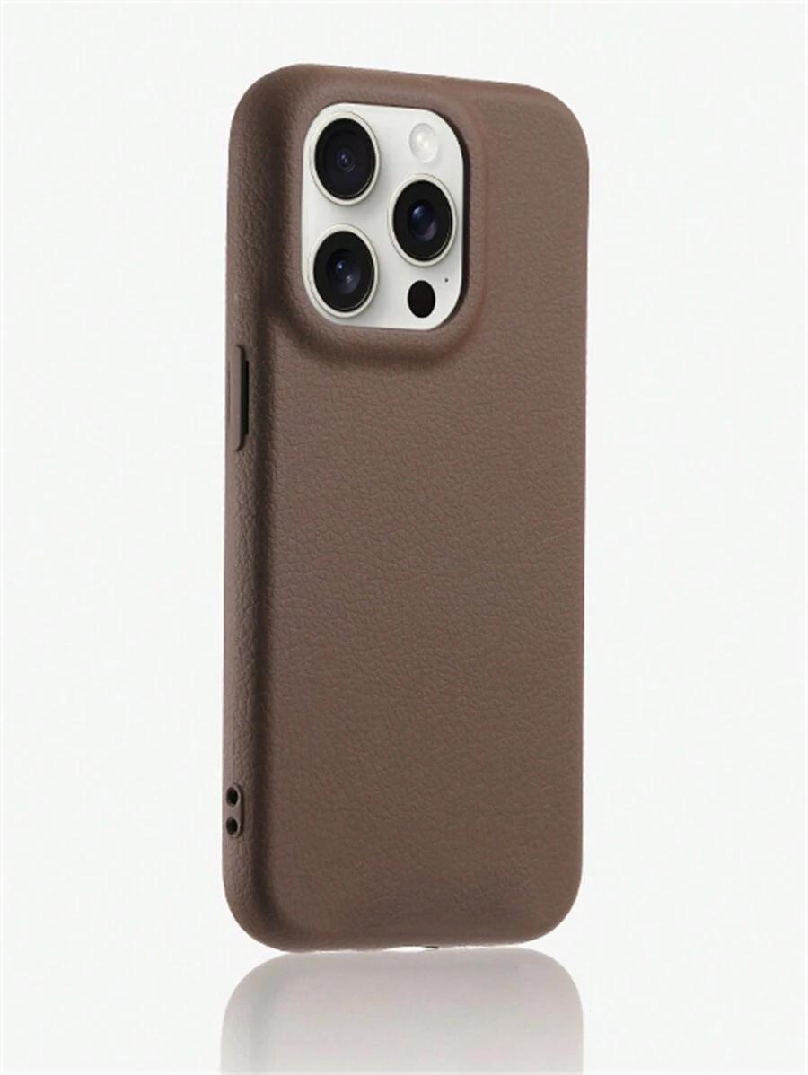 BRĄZOWE ETUI NA TELEFON IPHONE 14 PRO 