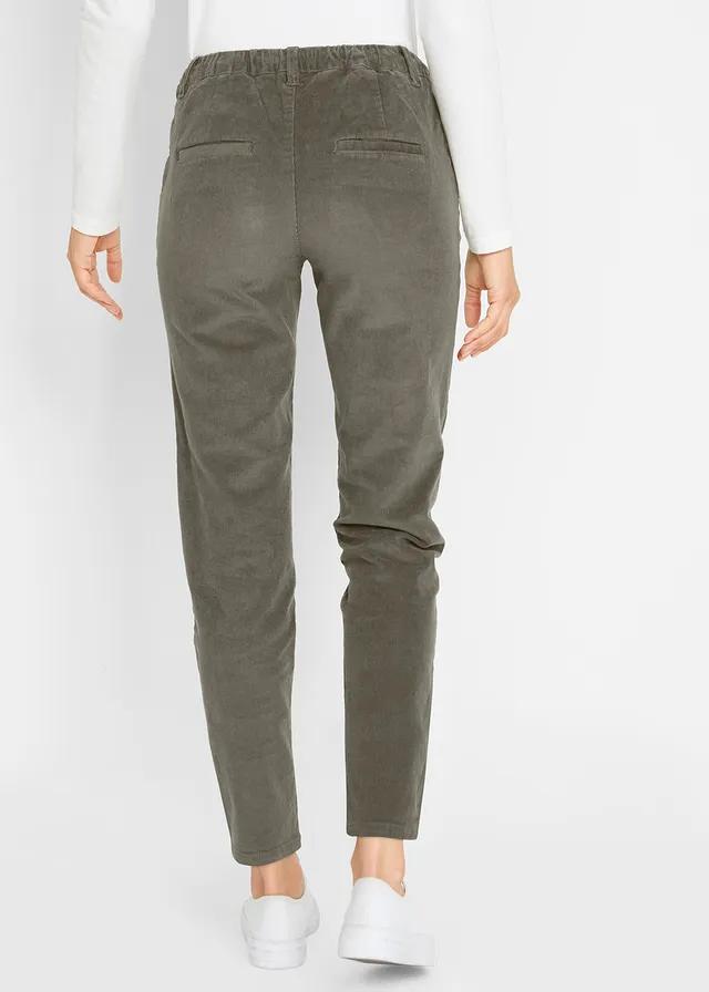 SPODNIE SZTRUKSOWE Z WIĄZANIEM