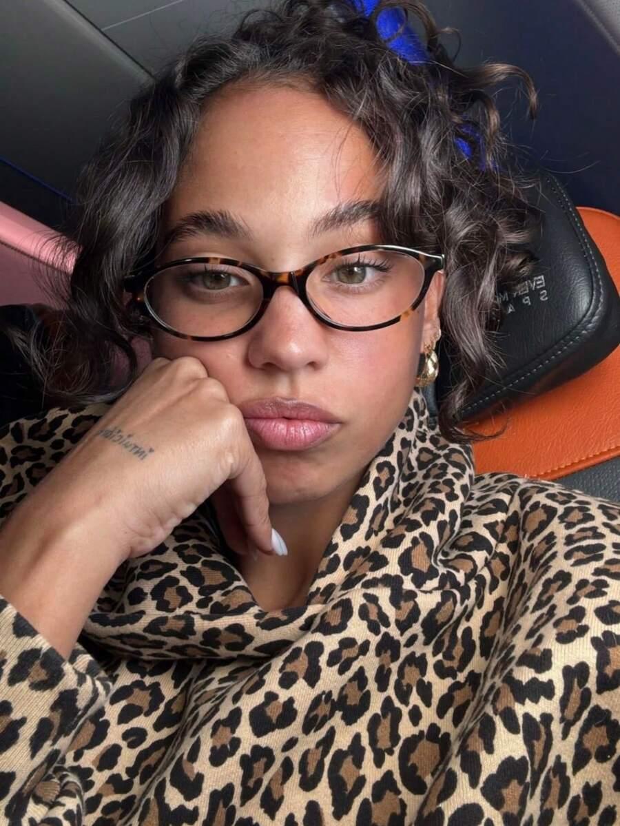 okulary zerówki animal print