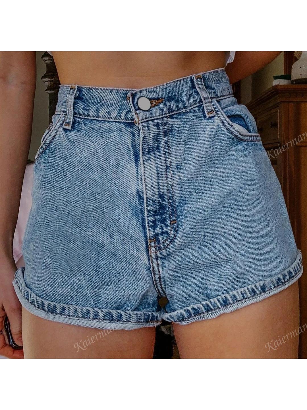 NIEBIESKIE SPODENKI JEANS 