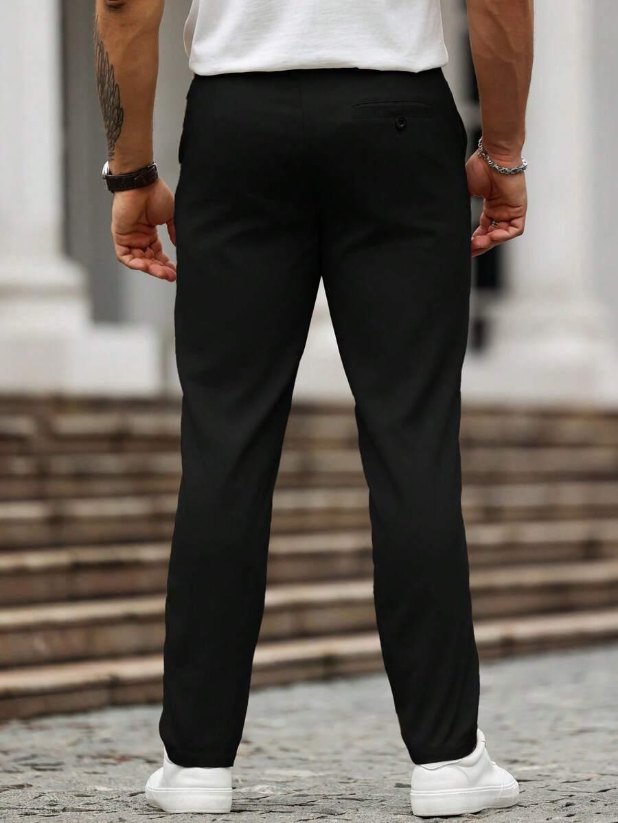 CZARNE ELEGANCKIE SPODNIE 