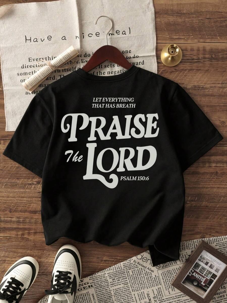 czarny t-shirt print