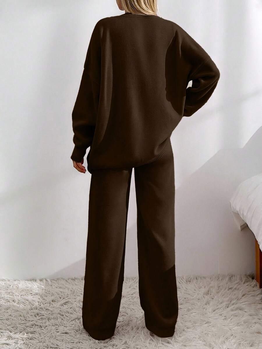 sweter spodnie komplet