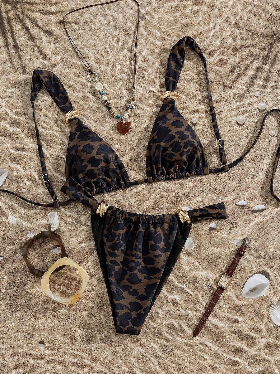 DWUCZĘŚCIOWY STRÓJ KĄPIELOWY ANIMAL PRINT