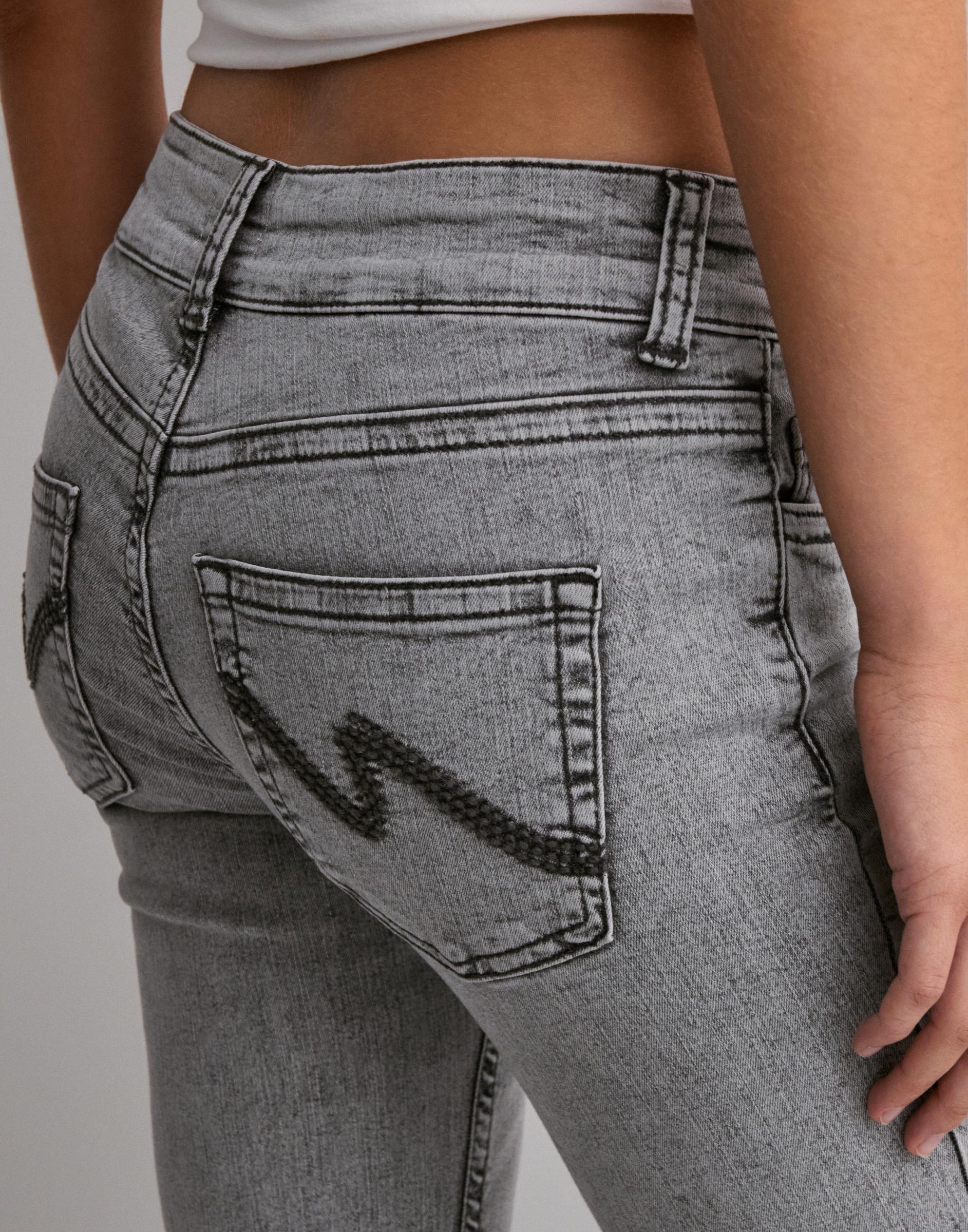 SZARE SPODNIE JEANS BOOTCUT