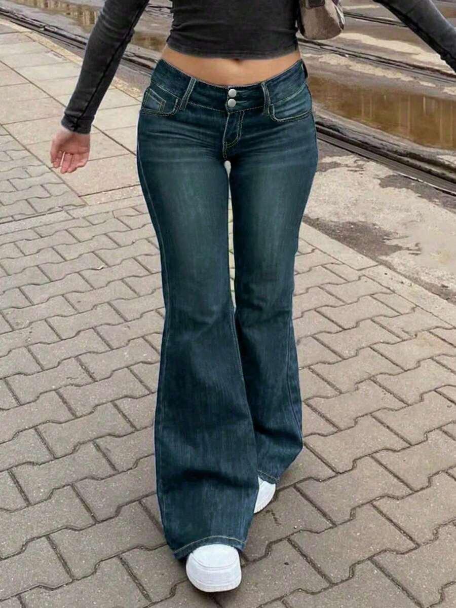 NIEBIESKIE SPODNIE JEANS