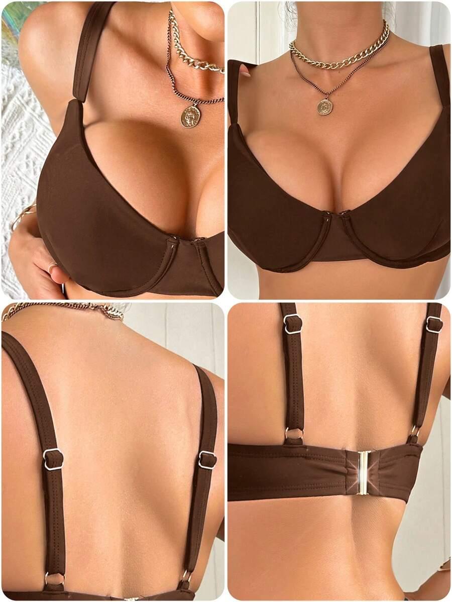brązowa góra od bikini 