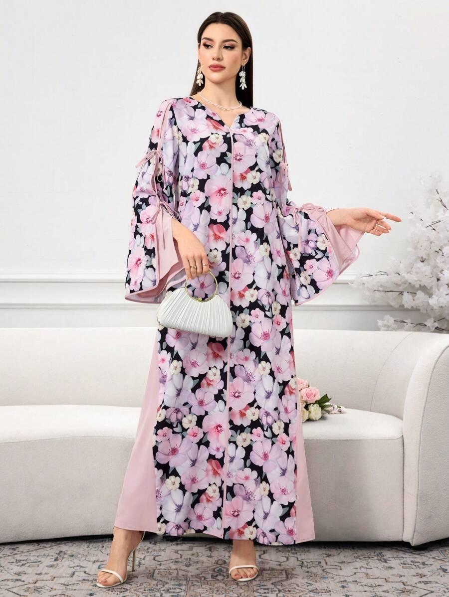 SUKIENKA W KWIATY MAXI 