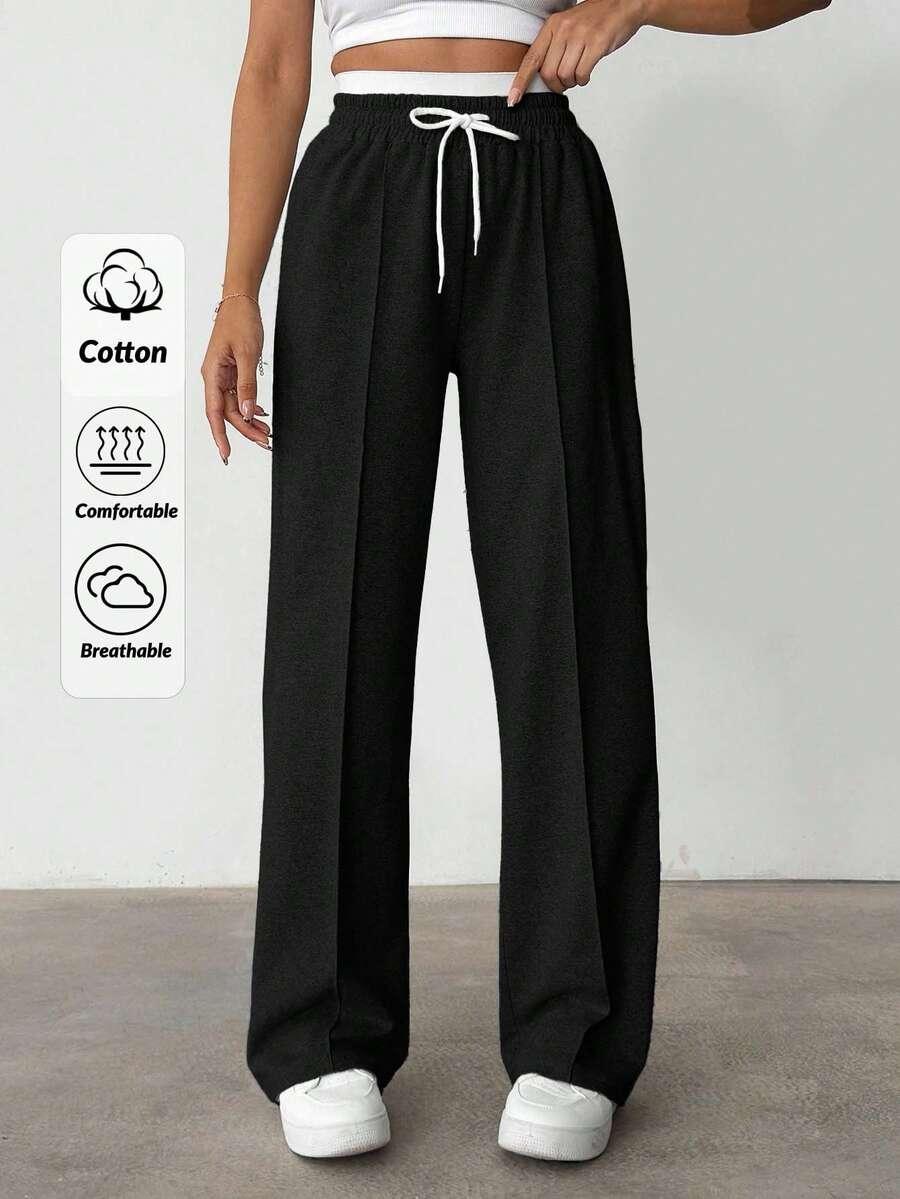 czarne spodnie casual 