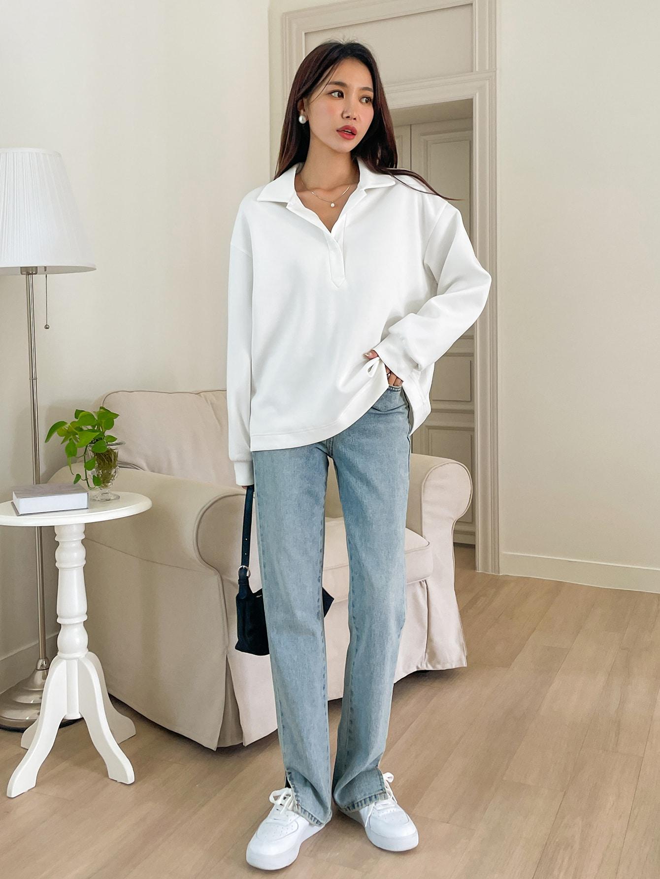 BIAŁA BLUZA OVERSIZE
