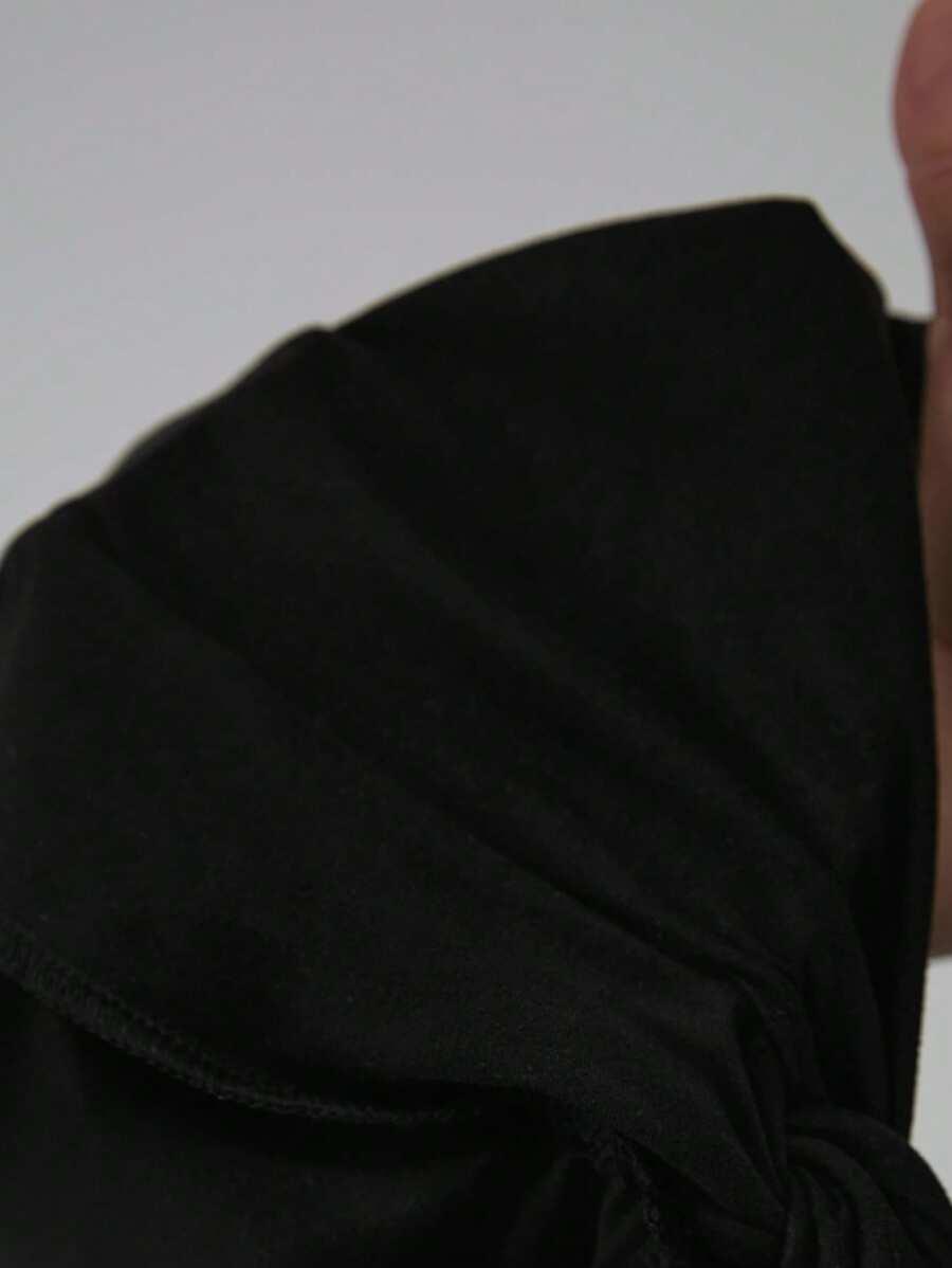 CZARNY TOP HALTER