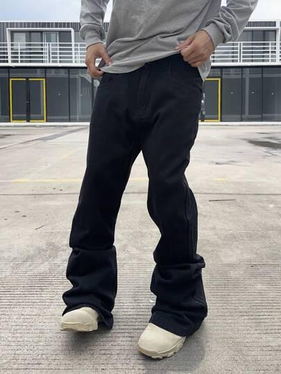 czarne spodnie jeans 