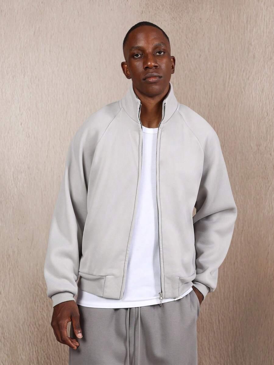 BLUZA MĘSKA REGULAR ROZPINANA BEZ KAPTURA