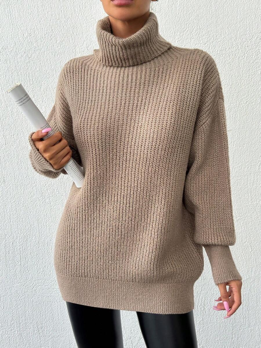 BRĄZOWY SWETER GOLF