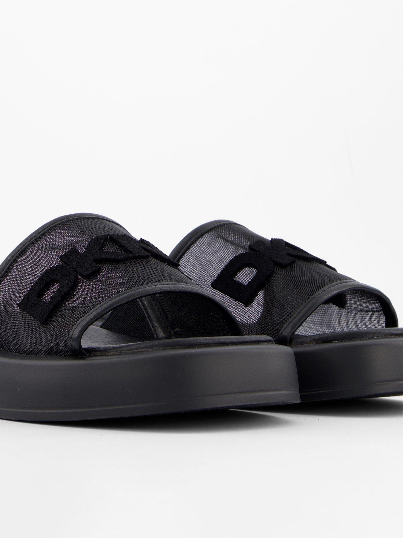 DKNY KLAPKI NA PLATFORMIE Z LOGO K2500541