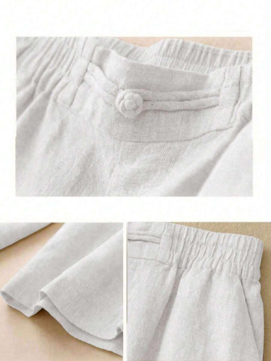 białe spodnie casual