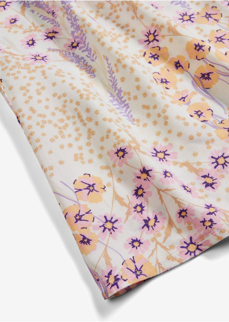 BLUZA Z WZÓR W KWIATY