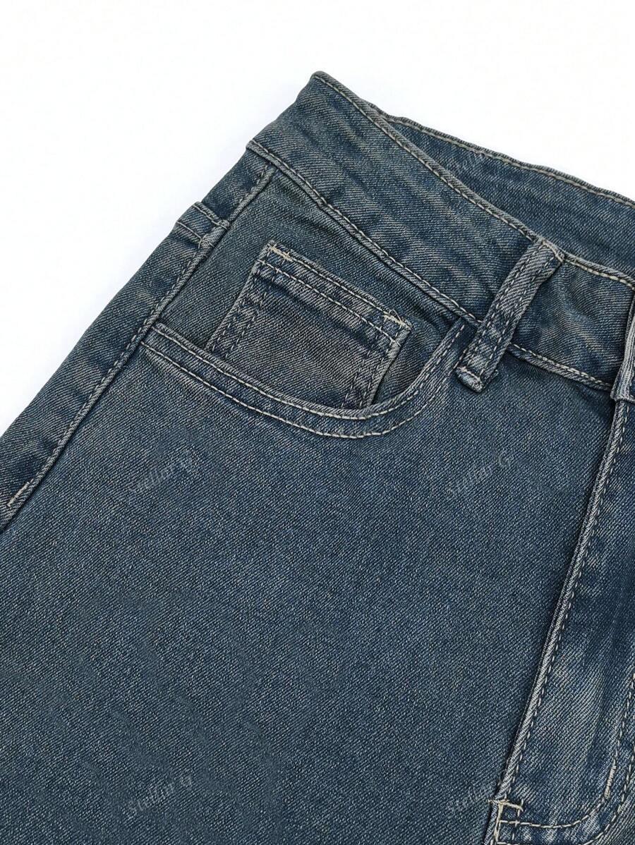 NIEBIESKIE SPODNIE JEANS