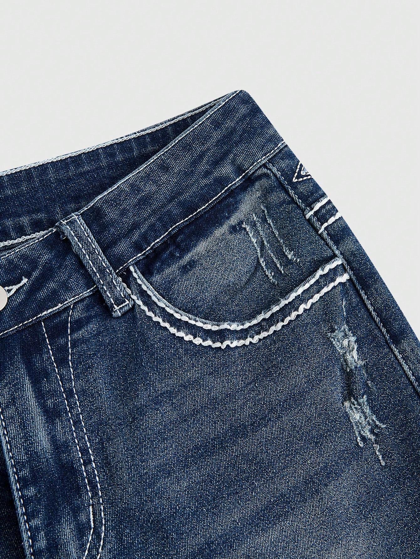 NIEBIESKIE SPODNIE JEANS