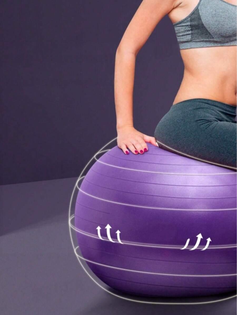fioletowa piłka fitness
