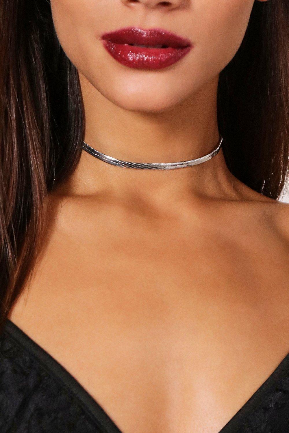 SREBRNY CHOKER