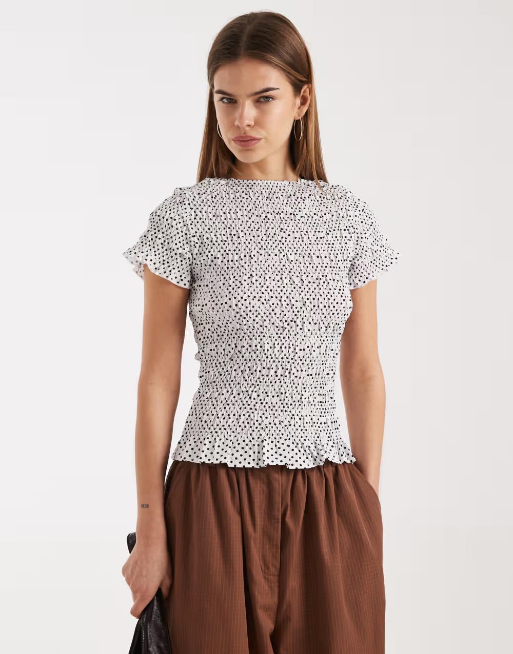 TOP KRÓTKI RĘKAW PRINT