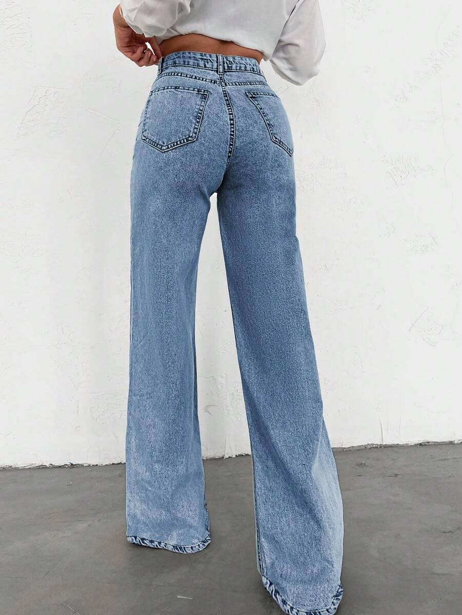 SPODNIE JEANS SZEROKIE NOGAWKI