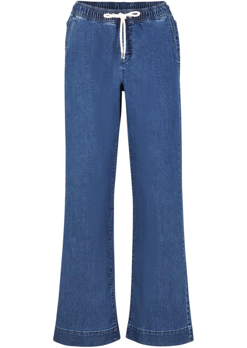 spodnie jeans rozszerzane nogawki