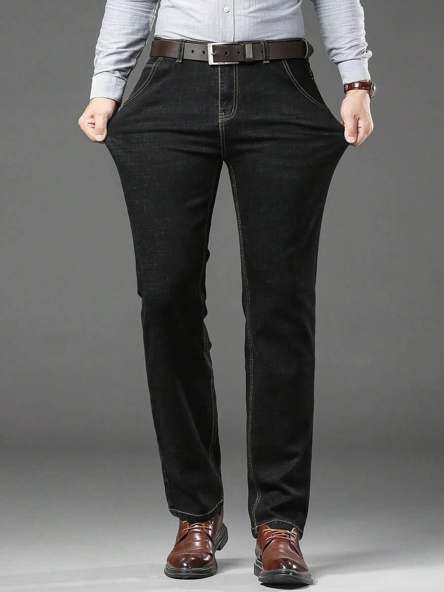 CZARNE SPODNIE JEANS