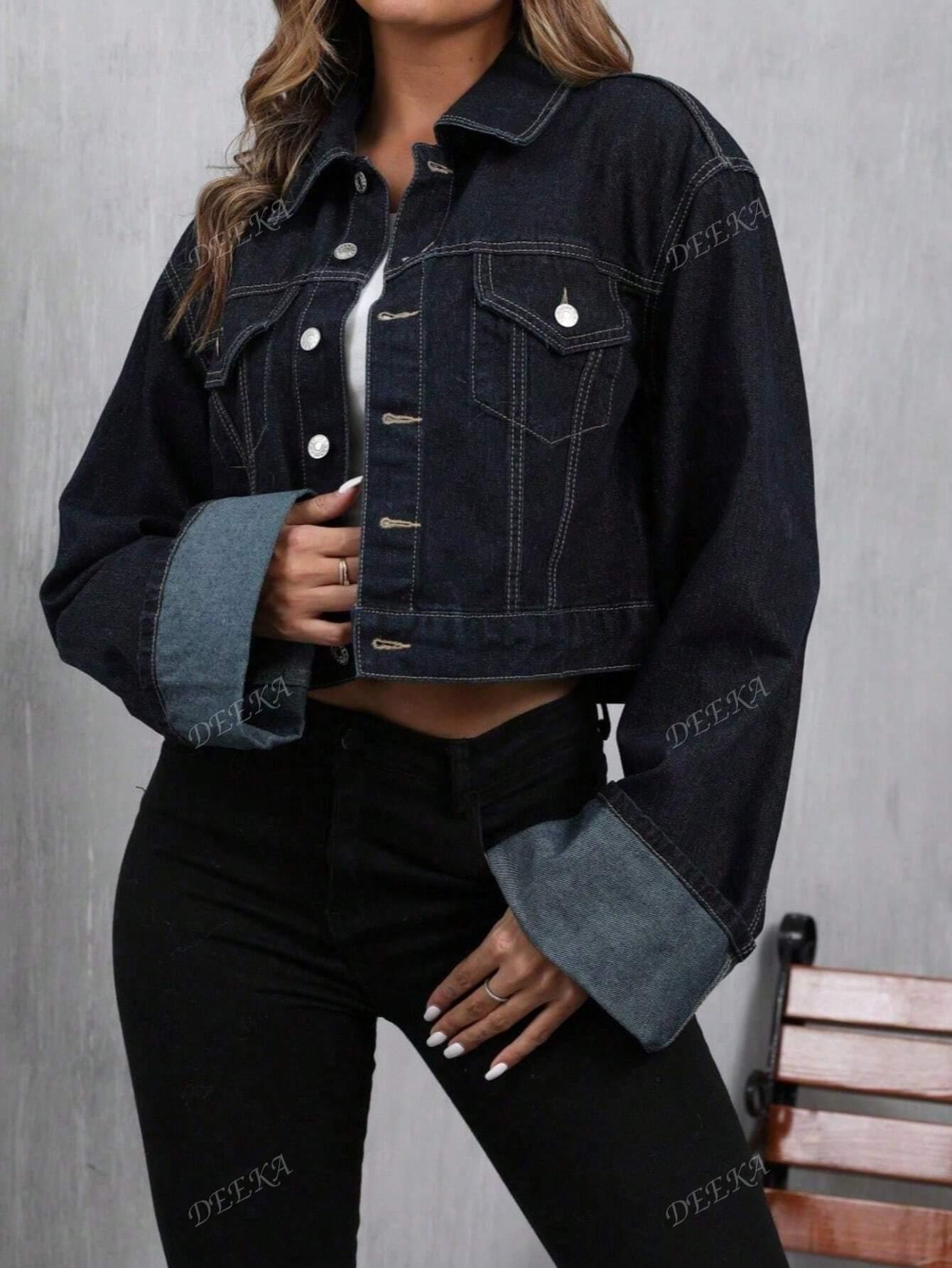 niebieska kurtka jeans