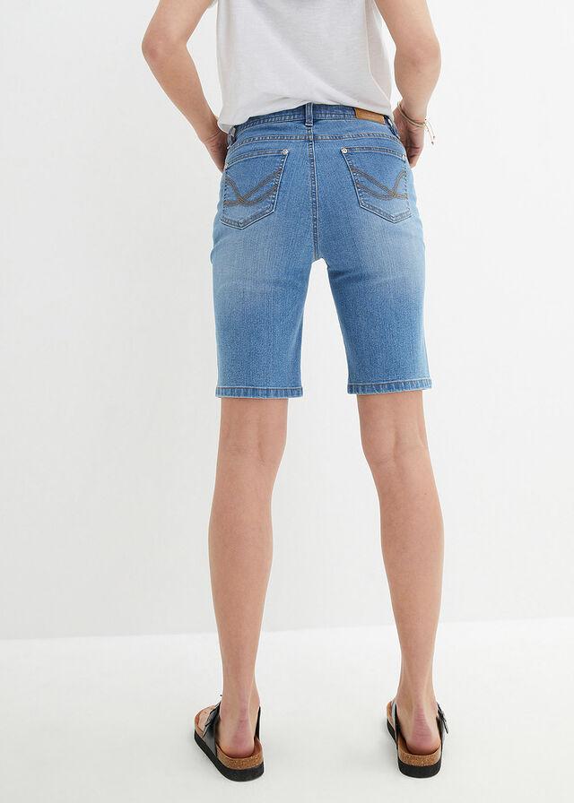 BERMUDY JEANSOWE Z WIĄZANIEM