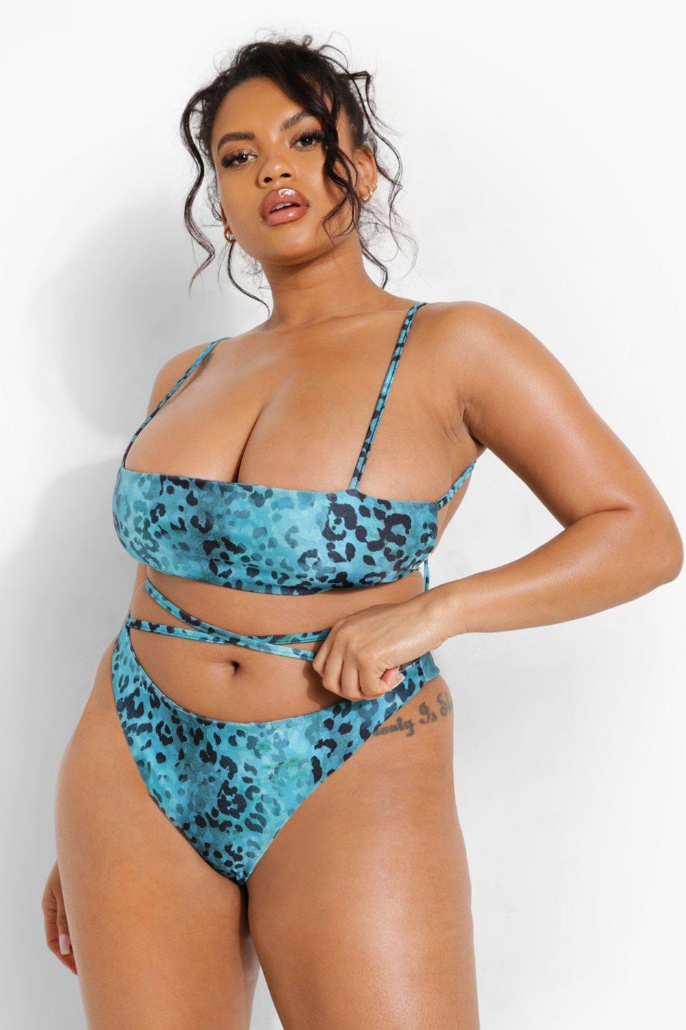 dół od bikini animal print