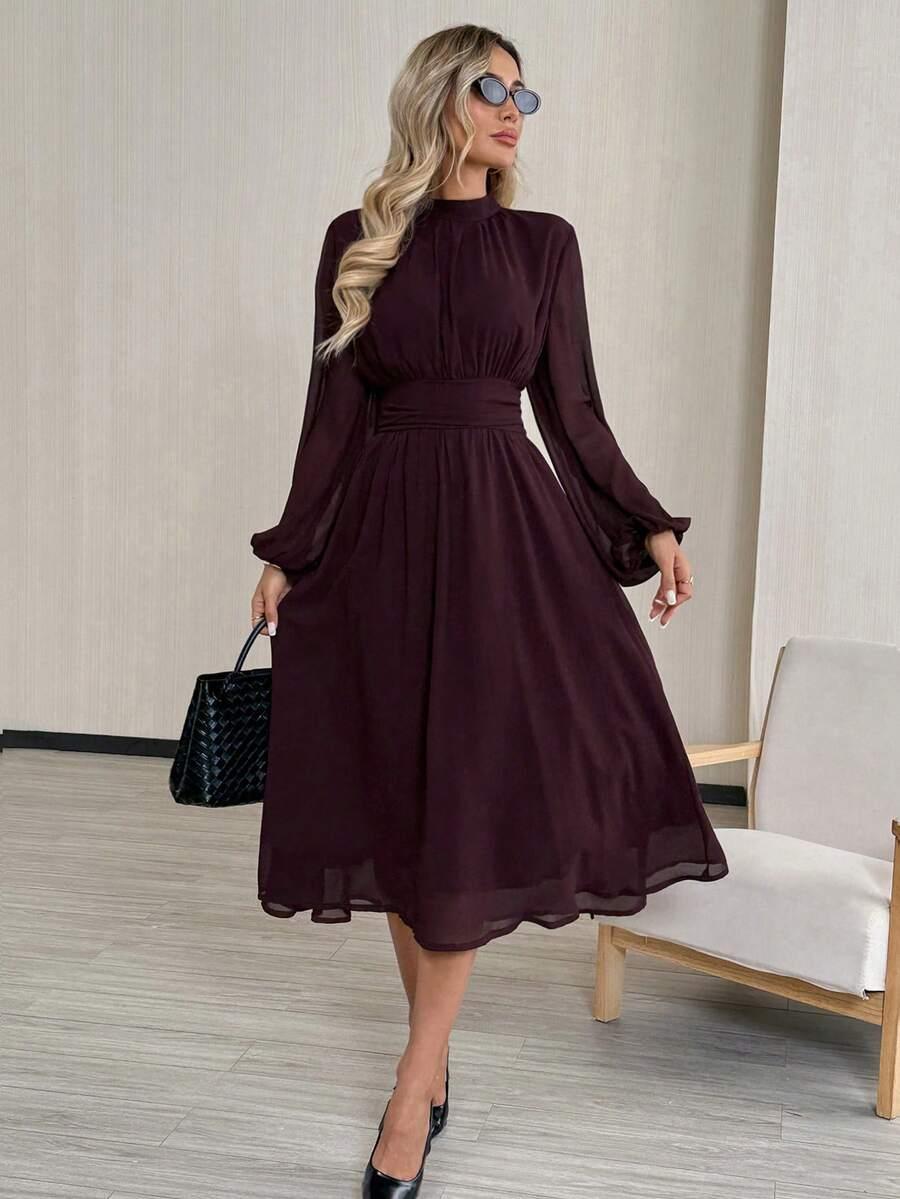 BURGUNDOWA MIDI SUKIENKA 
