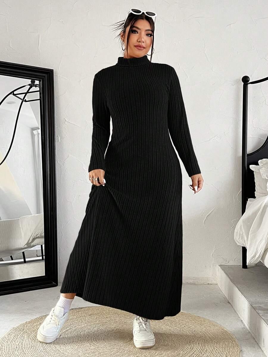 CZARNA MAXI SUKIENKA GOLF