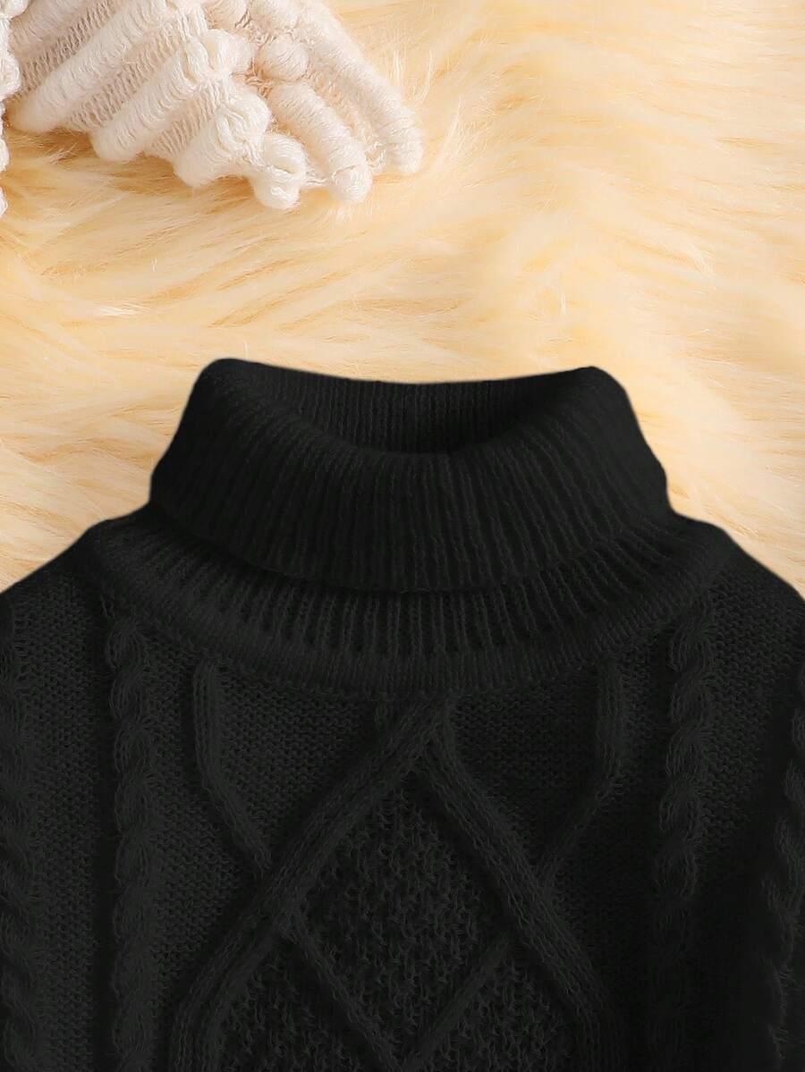 czarny sweter golf