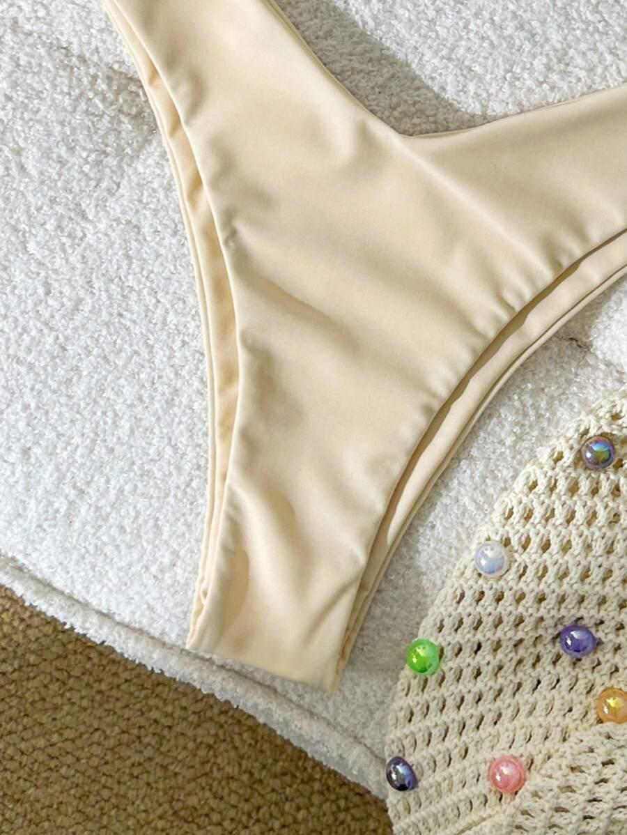 beżowy dół od bikini 