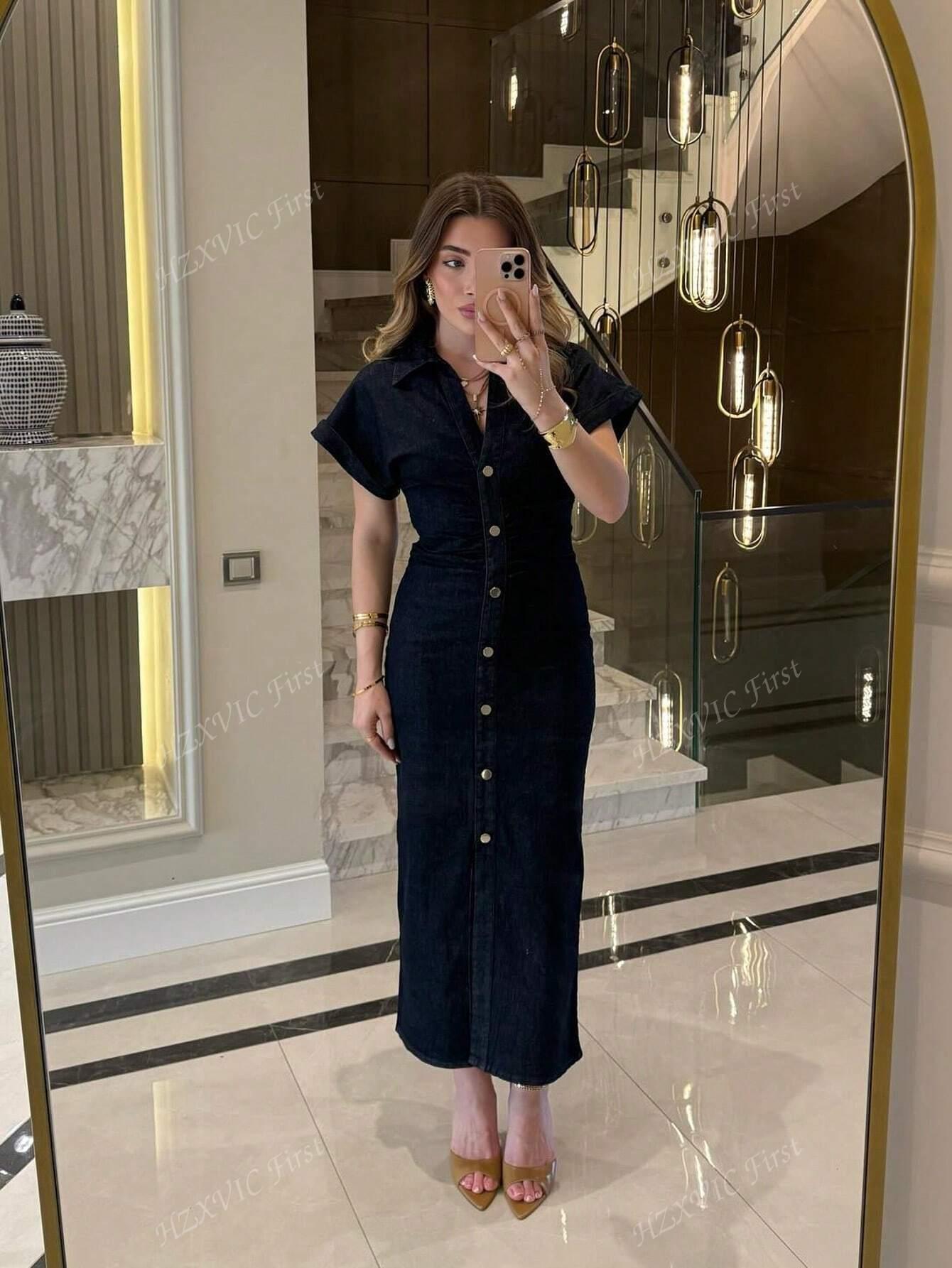 JEANSOWA MAXI Sukienka