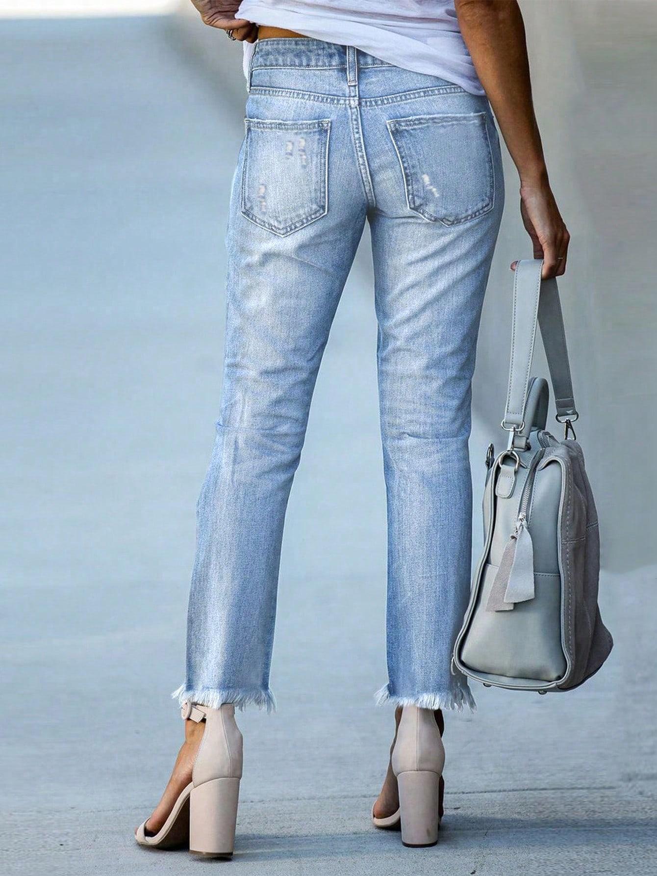 NIEBIESKIE SPODNIE JEANS