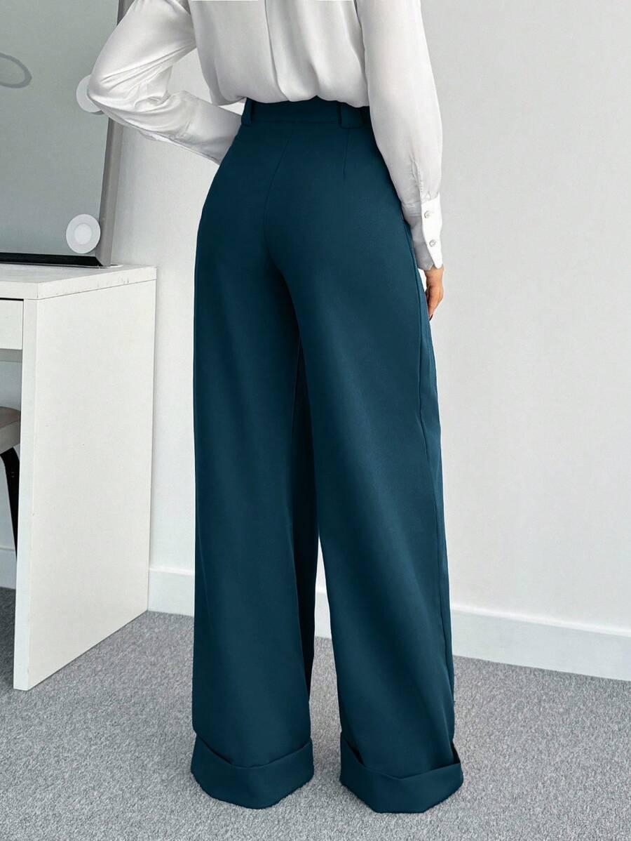 ZIELONE ELEGANCKIE SPODNIE 