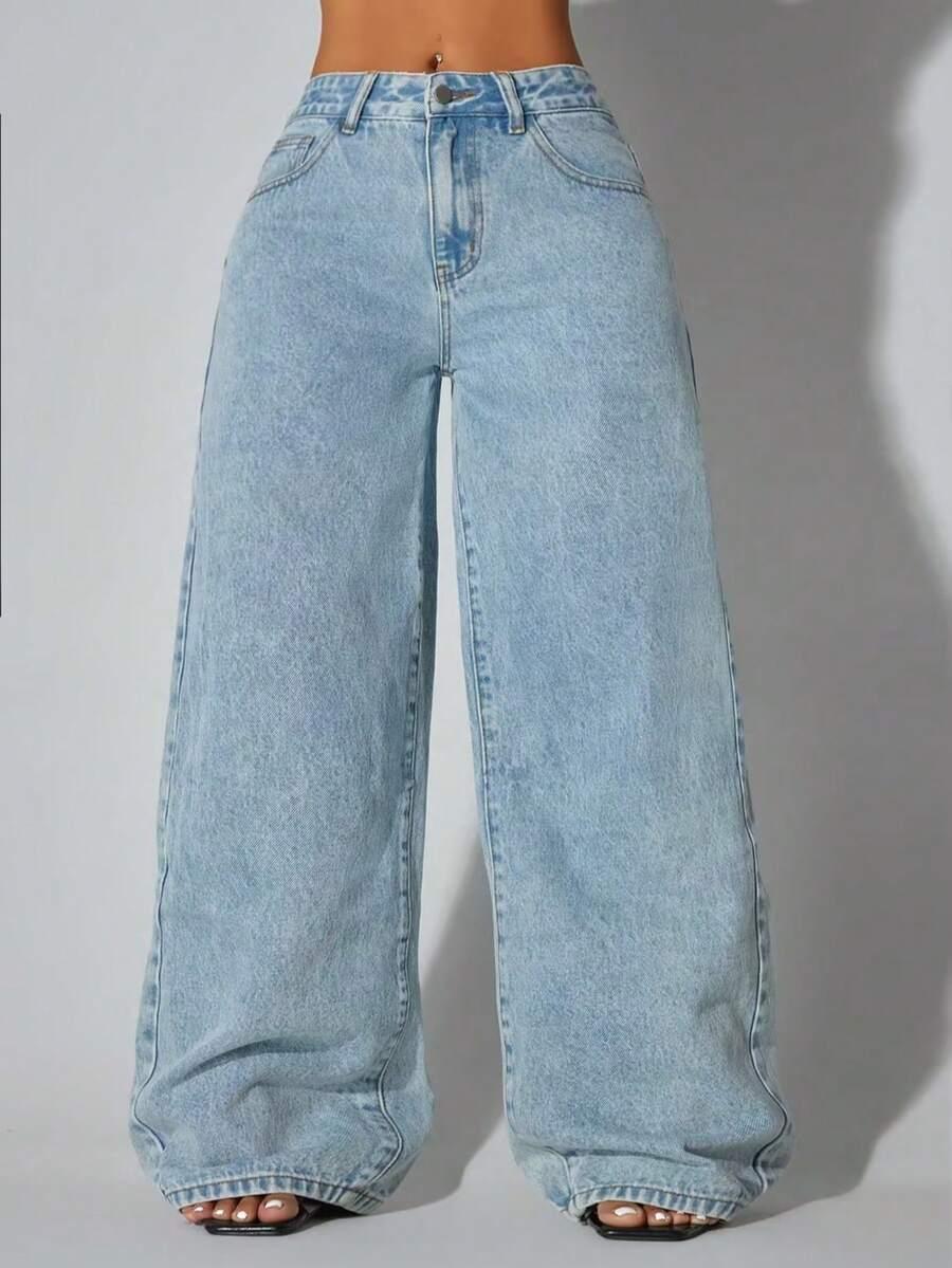 NIEBIESKIE SPODNIE JEANS