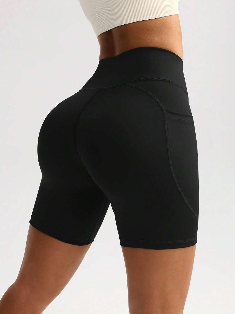 CZARNE KRÓTKIE LEGGINSY