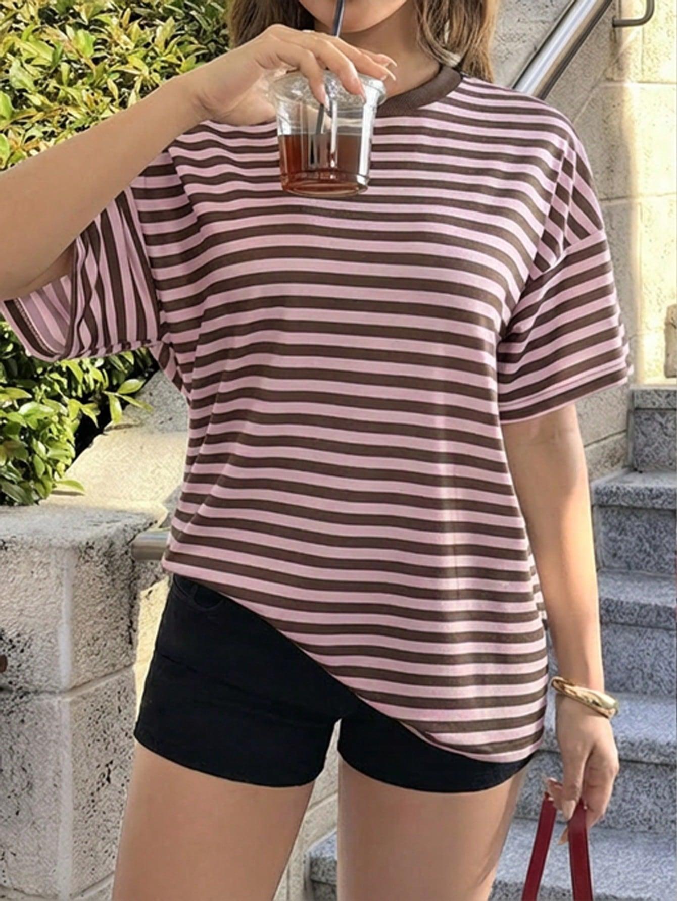 T-SHIRT KRÓTKI RĘKAW paski