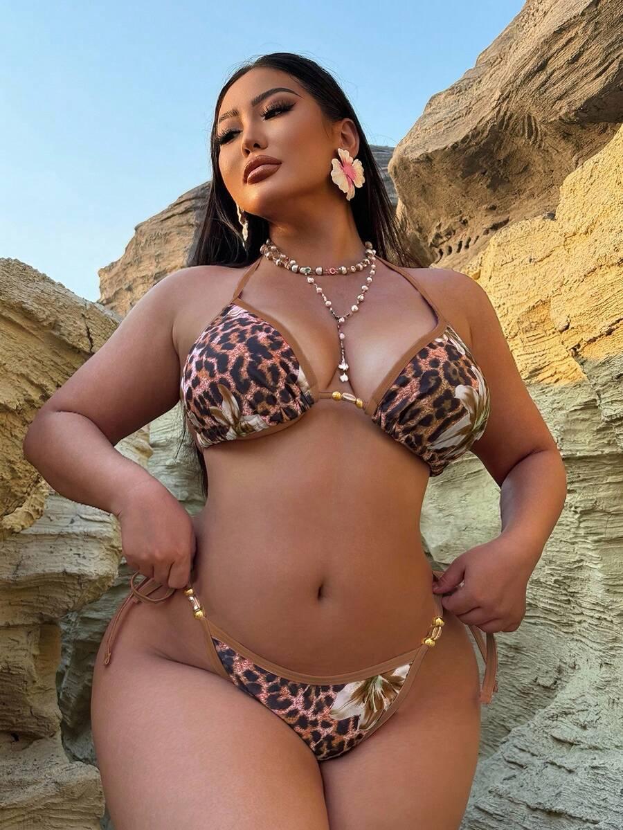 DWUCZĘŚCIOWY STRÓJ KĄPIELOWY ANIMAL PRINT