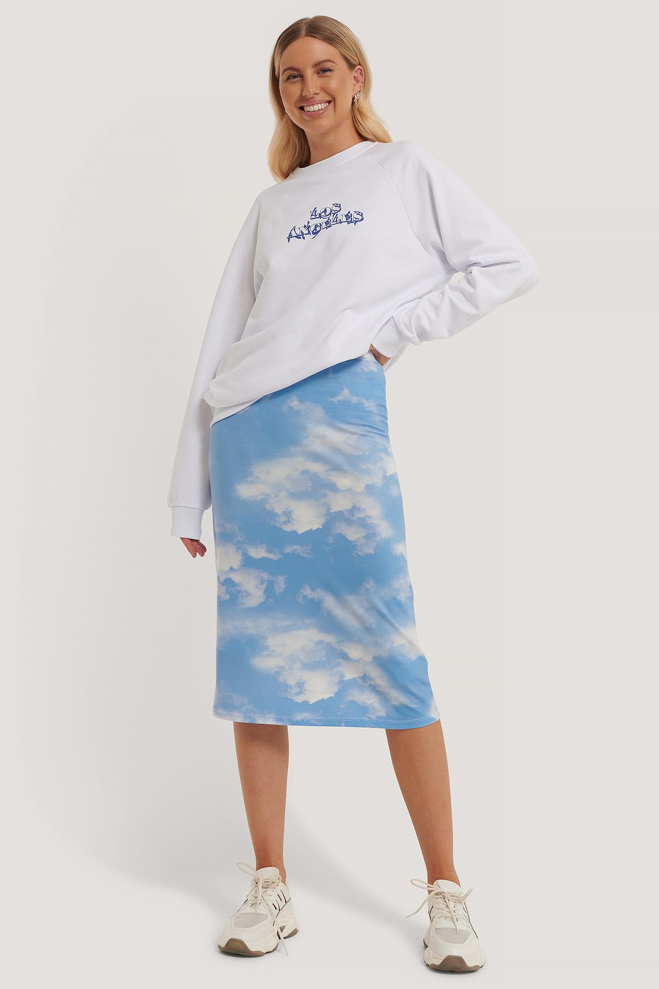 biała bluza napis los angeles