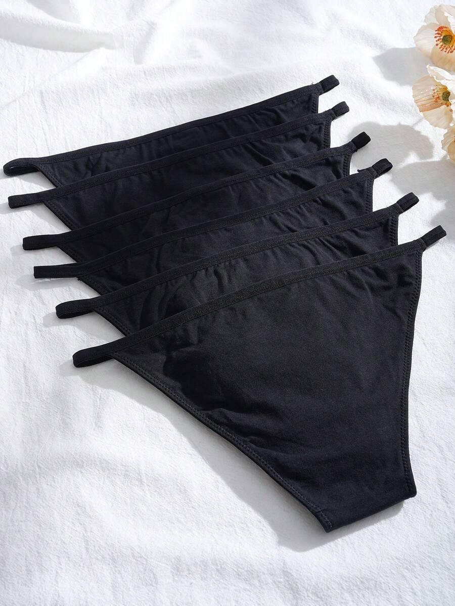 czarne majtki 6-pack