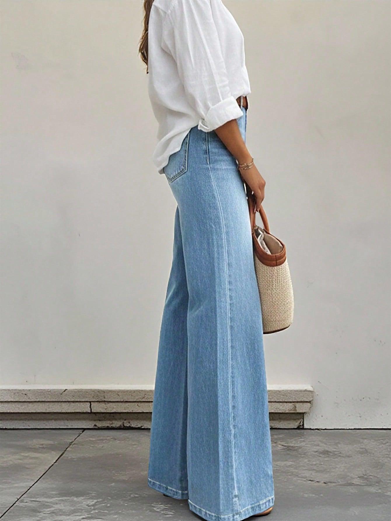 NIEBIESKIE SPODNIE JEANS