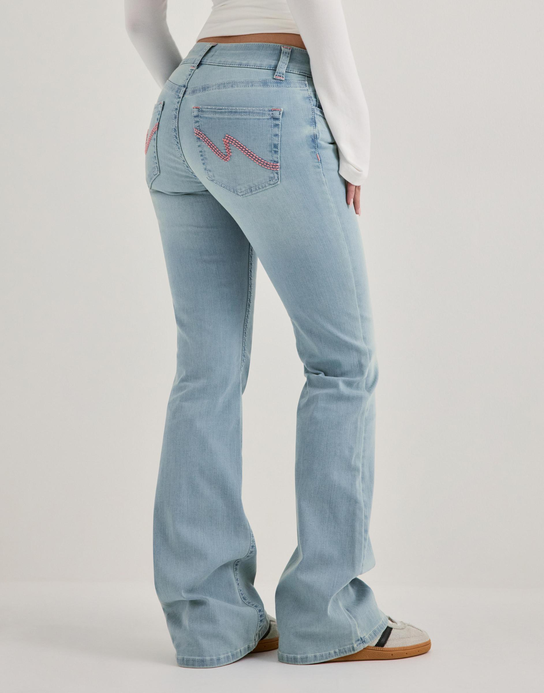 NIEBIESKIE SPODNIE JEANS BOOTCUT