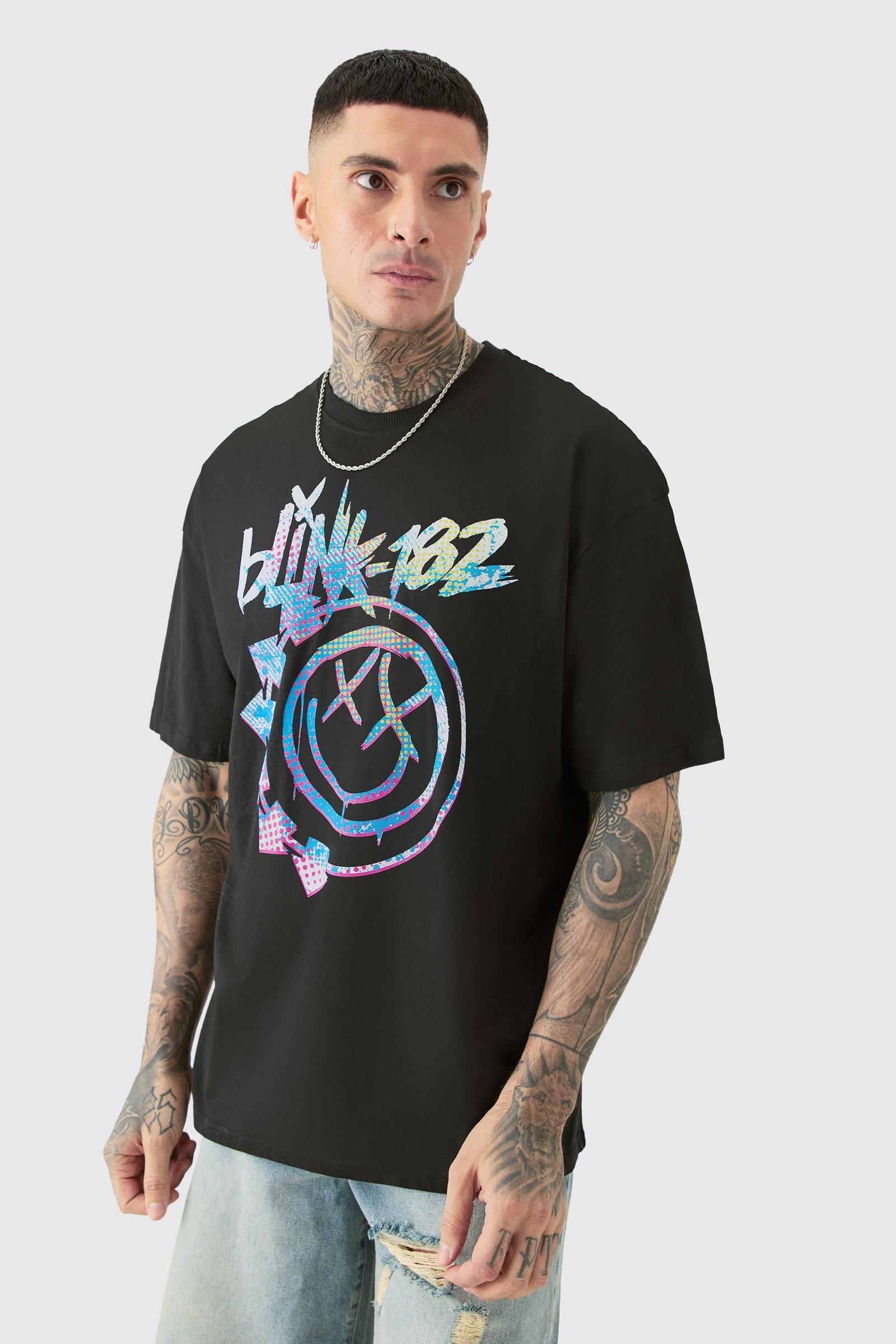 czarny t-shirt nadruk