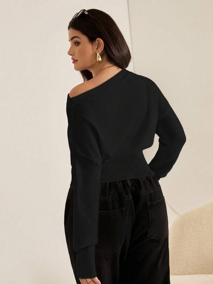 CZARNY SWETER CASUAL